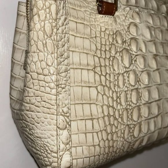 Brahmin Small Alice, Limestone Oleta Leather shoulder bag - Picture 6 of 12